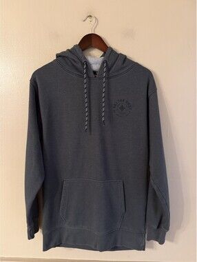 Ski The East Hoodie Pullover Sweatshirt Fleece Born From Ice Size S Gray